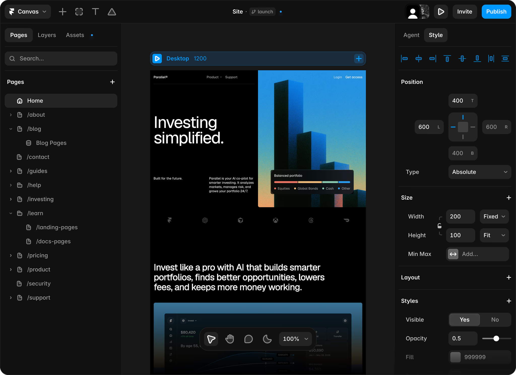 Framer Workspace